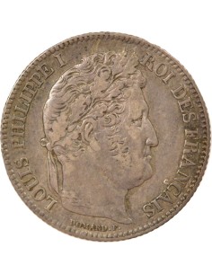 Louis-Philippe Ier Tête Laurée 1 franc Argent 1834 A - Paris 2