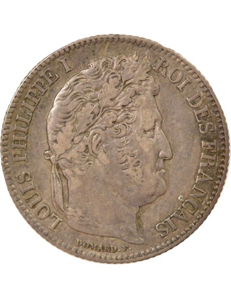 Louis-Philippe Ier Tête Laurée 1 franc Argent 1834 A - Paris
