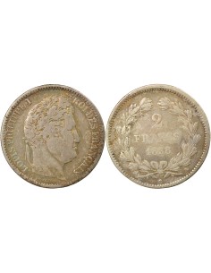 Louis-Philippe Ier 2 francs Argent 1838 B Rouen