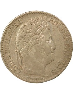 Louis-Philippe Ier Tête Laurée 1 franc Argent 1834 W Lille 2