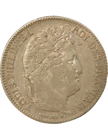 Louis-Philippe Ier Tête Laurée 1 franc Argent 1834 W Lille