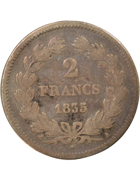 Louis-Philippe Ier 2 francs Argent 1835 A - Paris