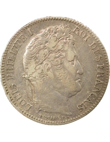 Louis-Philippe Ier Tête Laurée 1 franc Argent 1843 A - Paris