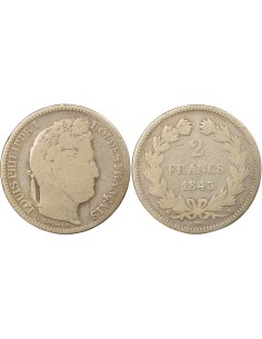 Louis-Philippe Ier 2 francs Argent 1843 B Rouen
