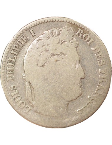 Louis-Philippe Ier Tête Laurée 1 franc Argent 1835 A - Paris