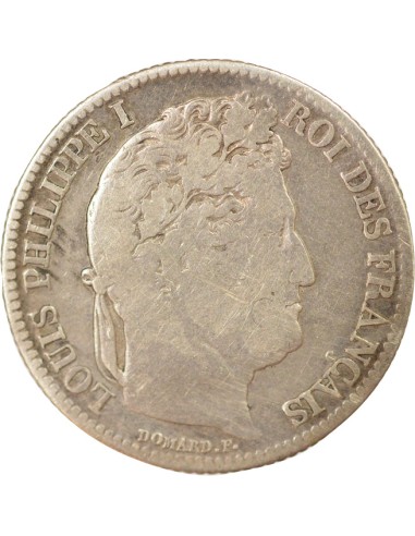Louis-Philippe Ier Tête Laurée 1 franc Argent 1832 B Rouen