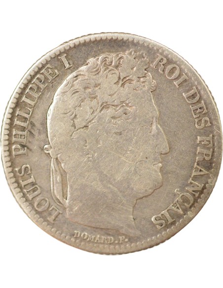 Louis-Philippe Ier Tête Laurée 1 franc Argent 1832 B Rouen