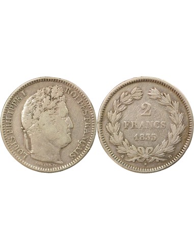 Louis-Philippe Ier 2 francs Argent 1835 D Lyon