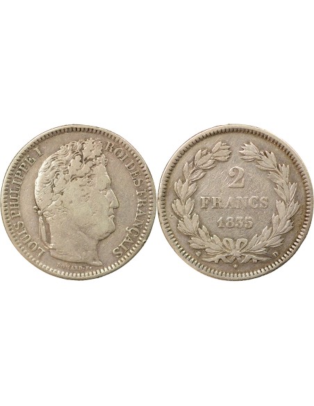 Louis-Philippe Ier 2 francs Argent 1835 D Lyon