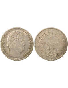 Louis-Philippe Ier Tête Laurée 1 franc Argent 1843 K Bordeaux