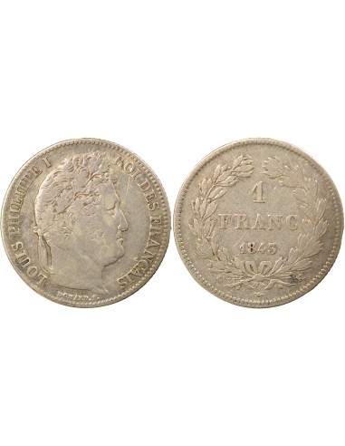 Louis-Philippe Ier Tête Laurée 1 franc Argent 1843 K Bordeaux