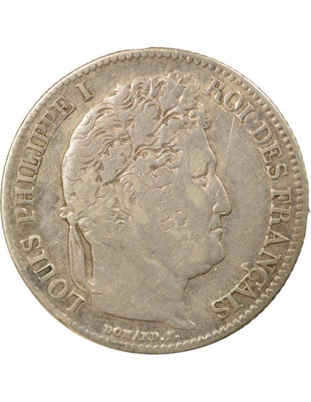 Louis-Philippe Ier Tête Laurée 1 franc Argent 1843 K Bordeaux