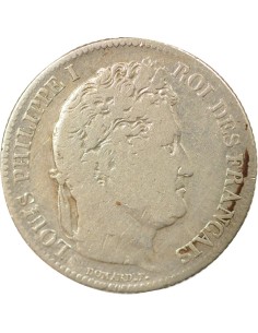 Louis-Philippe Ier Tête Laurée 1 franc Argent 1844 A - Paris 2
