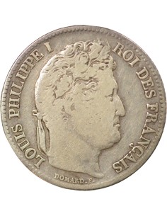 Louis-Philippe Ier Tête Laurée 1 franc Argent 1841 A - Paris 2