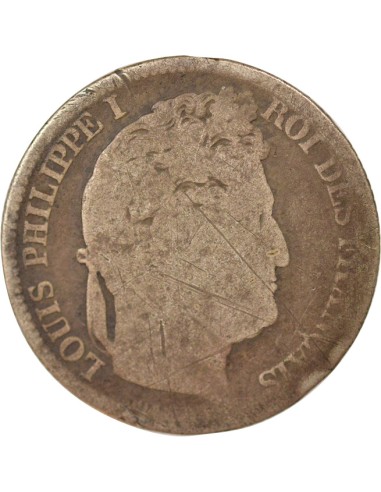 Louis-Philippe Ier Tête Laurée 1 franc Argent 1833 A - Paris