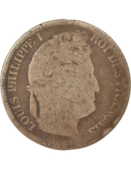 Louis-Philippe Ier Tête Laurée 1 franc Argent 1833 A - Paris