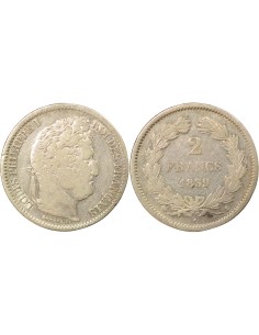 Louis-Philippe Ier 2 francs Argent 1839 B Rouen