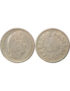 Louis-Philippe Ier 2 francs Argent 1840 B Rouen