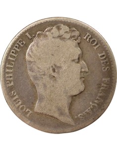 Louis-Philippe Ier Tête nue 1 franc Argent 1831 T Nantes 2