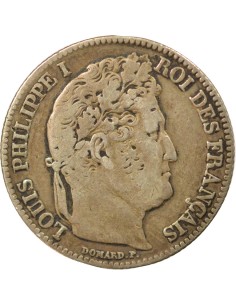 Louis-Philippe Ier Tête Laurée 1 franc Argent 1847 A - Paris 2