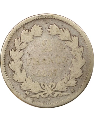 Louis-Philippe Ier 2 francs Argent 1837 B Rouen