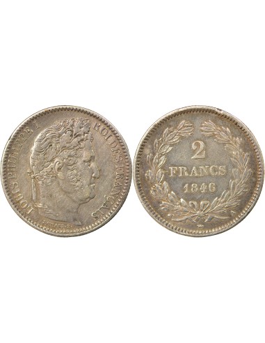 Louis-Philippe Ier 2 francs Argent 1846 A - Paris