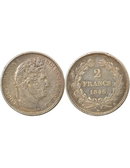 Louis-Philippe Ier 2 francs Argent 1846 A - Paris