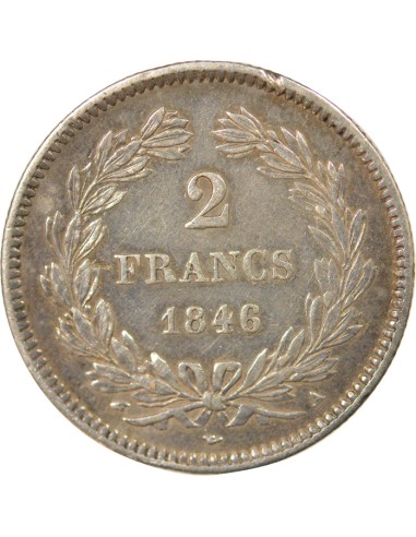 Louis-Philippe Ier 2 francs Argent 1846 A - Paris