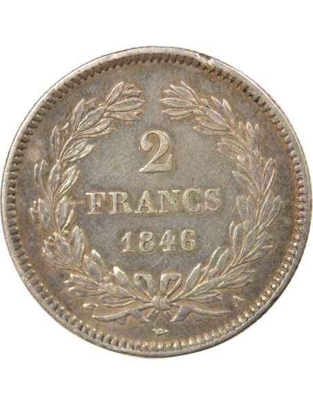 Louis-Philippe Ier 2 francs Argent 1846 A - Paris