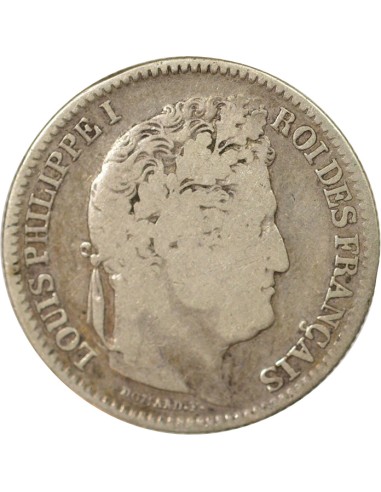 Louis-Philippe Ier 2 francs Argent 1844 BB Strasbourg