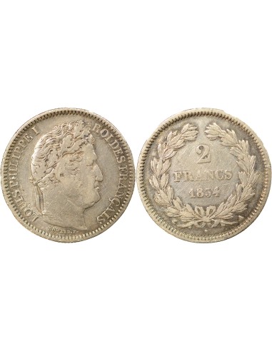 Louis-Philippe Ier 2 francs Argent 1834 A - Paris