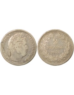 Louis-Philippe Ier 2 francs Argent 1837 W Lille