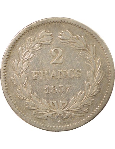 Louis-Philippe Ier 2 francs Argent 1837 W Lille