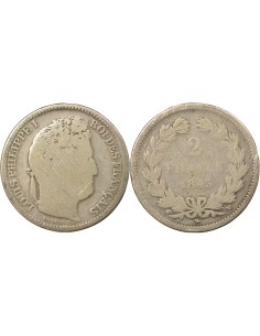 Louis-Philippe Ier 2 francs Argent 1843 W Lille