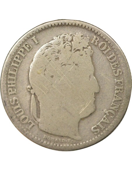 Louis-Philippe Ier 2 francs Argent 1843 W Lille