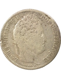Louis-Philippe Ier Tête Laurée 1 franc Argent 1840 A - Paris 2