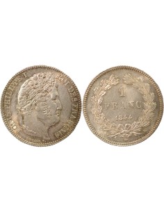 Louis-Philippe Ier Tête Laurée 1 franc Argent 1844 K Bordeaux