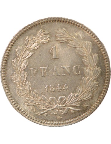 Louis-Philippe Ier Tête Laurée 1 franc Argent 1844 K Bordeaux