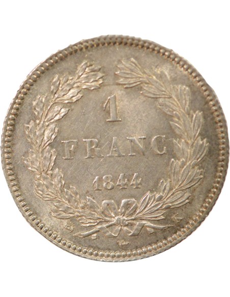 Louis-Philippe Ier Tête Laurée 1 franc Argent 1844 K Bordeaux