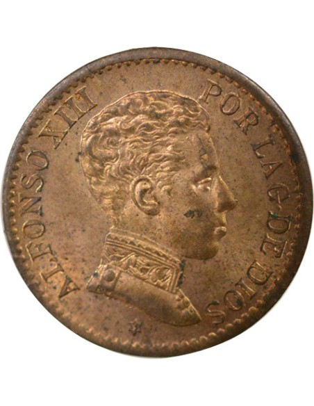 Espagne Alphonse XIII d'Espagne 1 centimo Bronze 1906 AI Madrid