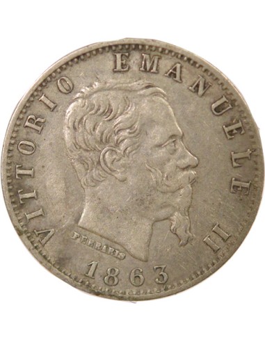 Italie Victor Emmanuel II 20 centesimi Argent 1863 M Milan