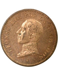 Espagne Alphonse XIII d'Espagne 1 centimo Bronze 1912 AI Madrid 2