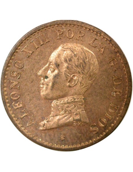 Espagne Alphonse XIII d'Espagne 1 centimo Bronze 1912 AI Madrid