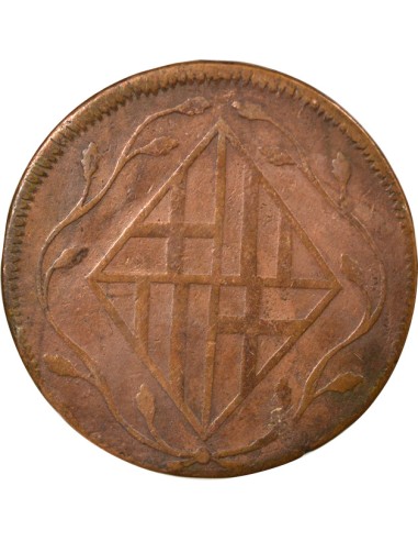 Catalogne Joseph Napoléon 4 quartos Cuivre 1809 Barcelone