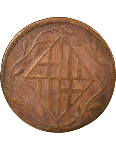 Catalogne Joseph Napoléon 4 quartos Cuivre 1809 Barcelone