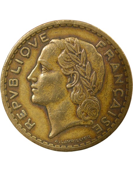 Bronze Aluminium 5 francs Bronze-Alu 1945 C Castelsarrasin