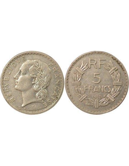 Nickel 5 francs Nickel 1938 A Paris