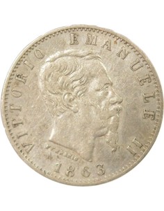 Italie Victor Emmanuel II 20 centesimi Argent 1863 M Milan 2