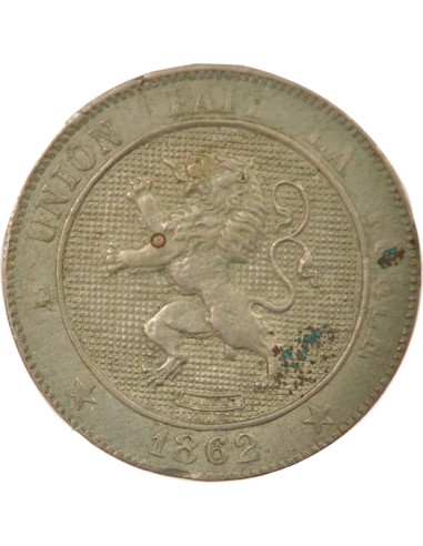 Belgique Léopold Ier 5 centimes Cuivre-Nickel 1862 B. Bruxelles
