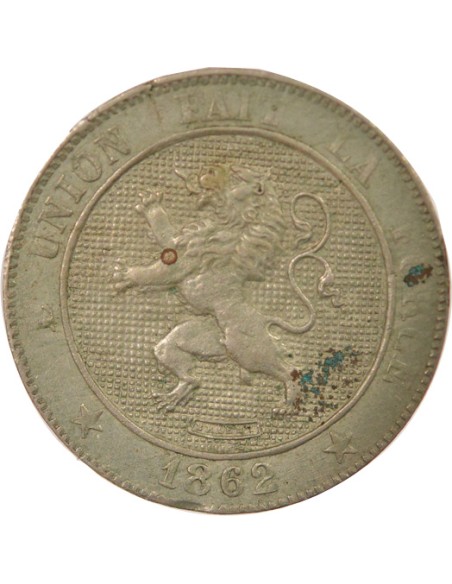 Belgique Léopold Ier 5 centimes Cuivre-Nickel 1862 B. Bruxelles